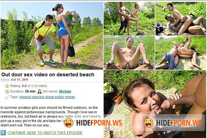 MyPickupGirls.com - Michele - Out door sex video on deserted beach [HD 720p]