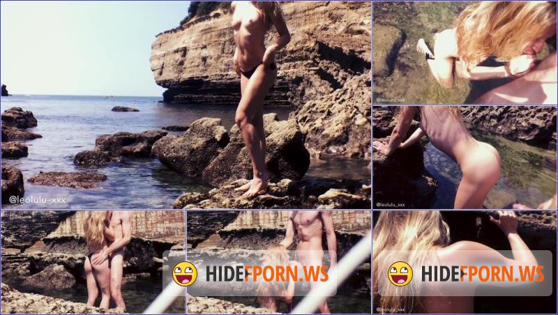 ManyVids.com/PornHubPremium.com - Leolulu XXX - Deep Throat Fuck At The Beach Public [FullHD 1080p]