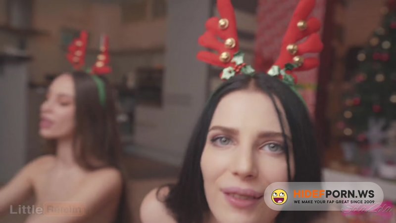 PornHub - SolaZola, LittleReislin - Christmas surprise for stepsister and her friend, Part 2 [FullHD 1080p]