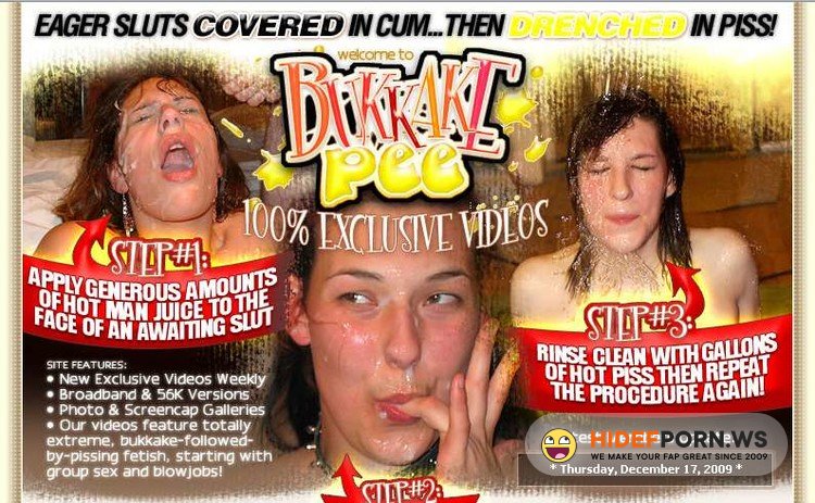 BukkakePee.com - Sandrine, Clementine - Pissing [SD 480p]