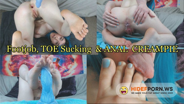 ManyVids.com - RavenIvee - Footjob, TOE Sucking and ANAL Creampie [HD 720p]