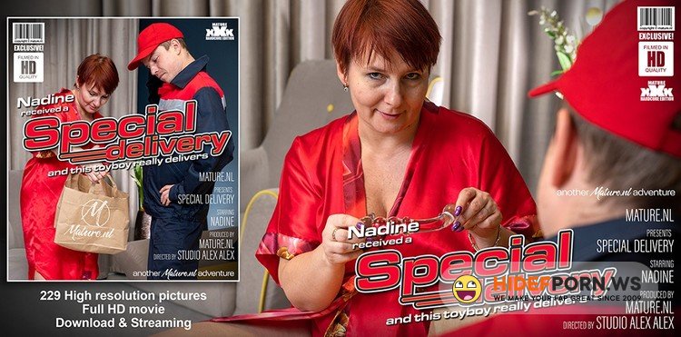 Mature.nl - Nadine (45) - Mature got a special delivery from a toyboy [FullHD 1080p]