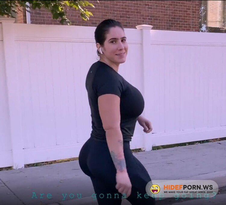 yinyleon - yinyleon - Big Ass Brunette Stops her Run to Suck a Dick and Ended up with her Sweaty Pussy Fucked [FullHD 1080p]