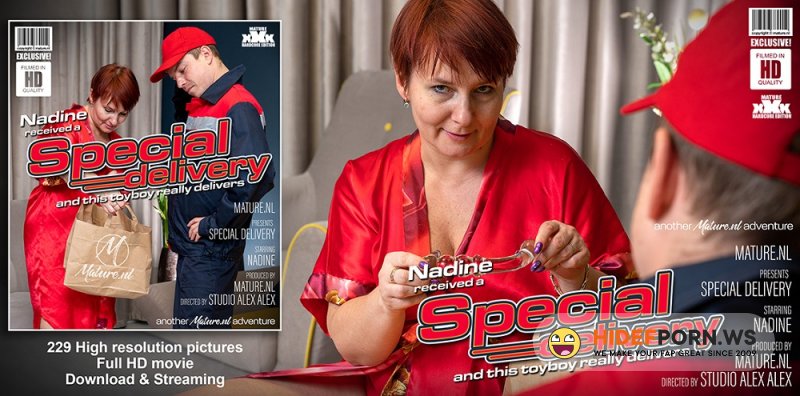 Mature.nl - Nadine (45) - Mature got a special delivery from a toyboy [FullHD 1080p]