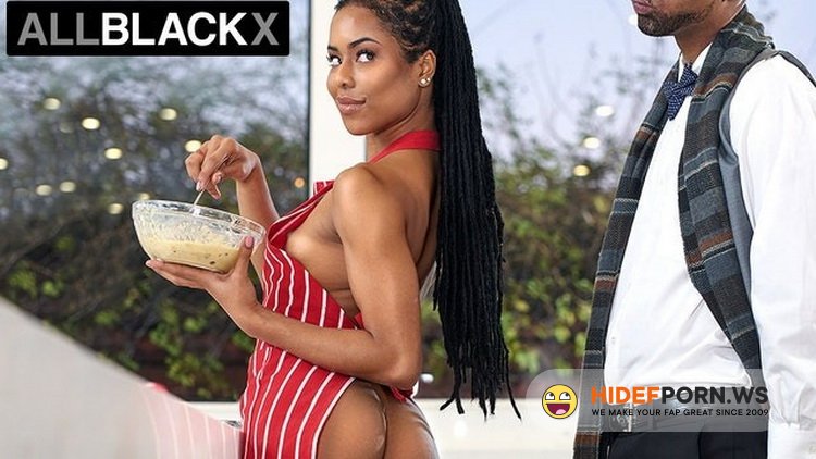 AllBlackX - Kira Noir - Kira Noir Welcomes Neighbor with her Perfect Pussy - AllBlackX [FullHD 1080p]