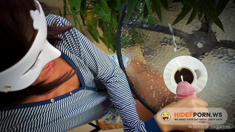 Porn.com - Bruce and Morgan - Stunning Teen does Blowjob Cum in Coffee Watersports [HD 720p]