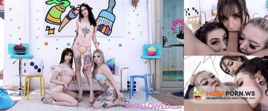 Swallowed - Lydia Black, Kaiia Eve, Mila Taylor - Insane Triple Bj With Mila, Lydia And Kaiia [2020/FullHD]
