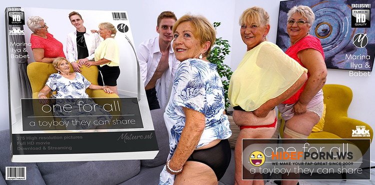 Mature.nl - Babet (59), Ilya (68), Marina T. (73) - One lucky toy boy getting fucked by three horny mature ladies [FullHD 1080p]