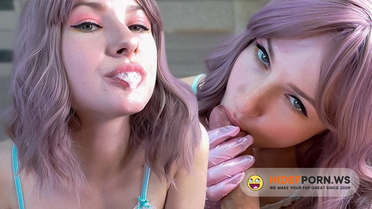 OnlyFans.com - Laloka4you - Girlfriend Gloved Handjob and Sucking Dick until Cum Mouth - Eye Contact [UltraHD 4K 2160p]