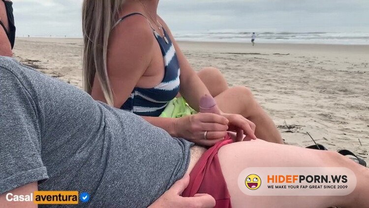 OnlyFans.com - CasalAventura - Quickie on public beach people walking near - Real Amateur [UltraHD 4K 2160p]