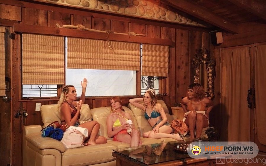 WebYoung - Lacy Lennon, Lily Larimar, Indica Monroe, Apryl Rein - Indoor Beach Party [2021/FullHD]