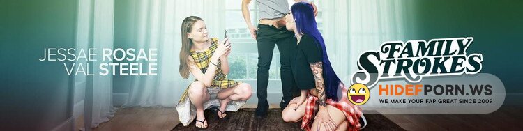 FamilyStrokes.com/TeamSkeet.com - Jessae Rosae, Val Steele - Put That Phone Down [HD 720p]