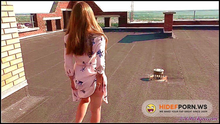 Laloka4you - Sexy Student On The Roof Passionate Blowjob And Doggy Fuck [FullHD 1080p]