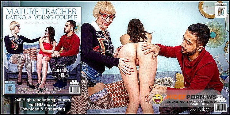 Mature.nl - Kamilla, Nika W - Mature Teacher Has A Date With A Young Couple [FullHD 1080p]
