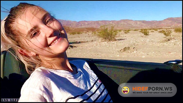 Eva Elfie - Public Teen Sex in the Convertible Car on a way to Las Vegas [FullHD 1080p]