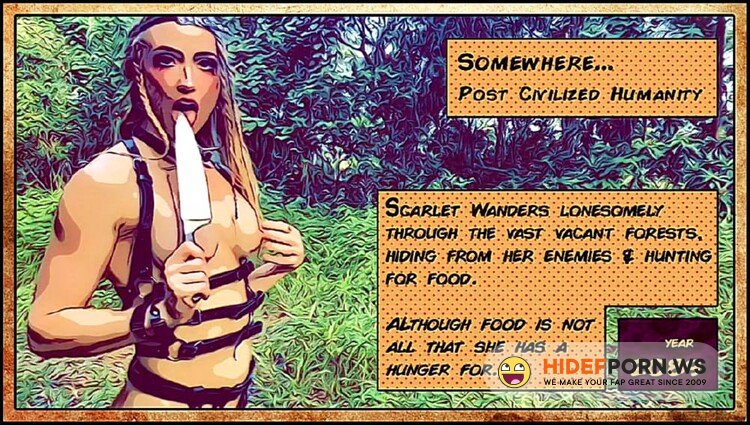 SecretCrush (aka Scarlet Chase) - Babe Craving Cock Dominates Tied Up Hunter During Apocalypse [FullHD 1080p]