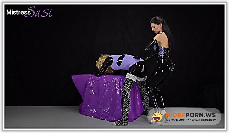 Strapon and Milking for the Shy Rubber Sissy [FullHD 1080p]