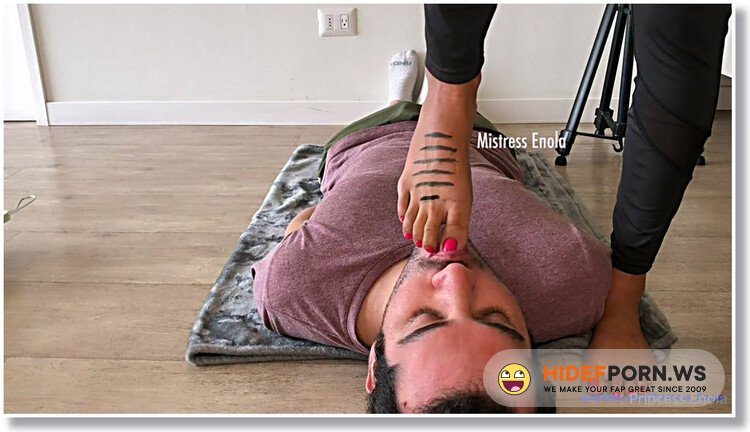 Mistress Enola Fetish - FOOT GAGGING CHALLENGE - Drool  Toil  tears and sweat [FullHD 1080p]
