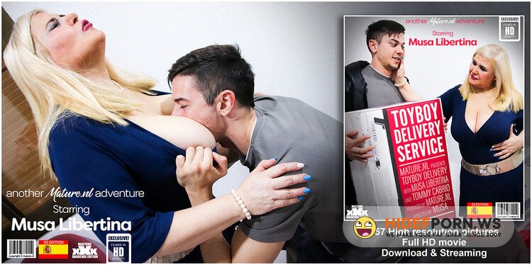 Mature.nl - Musa Libertina (EU) (57), Tommy Cabrio (22) - Big breasted Musa Libertina seduces the delivery toyboy [HD 1060p]