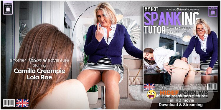 Mature.nl - Camilla Creampie (EU) (49), Lola Rae (24) - Hot young Lola Rae get spanked by tutor Camilla Creampie and then some! [FullHD 1080p]