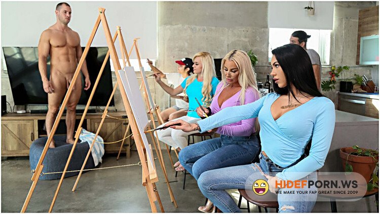 BrazzersExxtra/Brazzers - Robbin Banx, MJFresh - Sip And Paint And Suck Cock [FullHD 1080p]