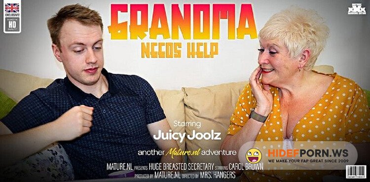Mature.nl - Chris Cobalt (26), Juicy Joolz (59) - Granny wants a hard young cock / 14395 [Full HD 1080p]