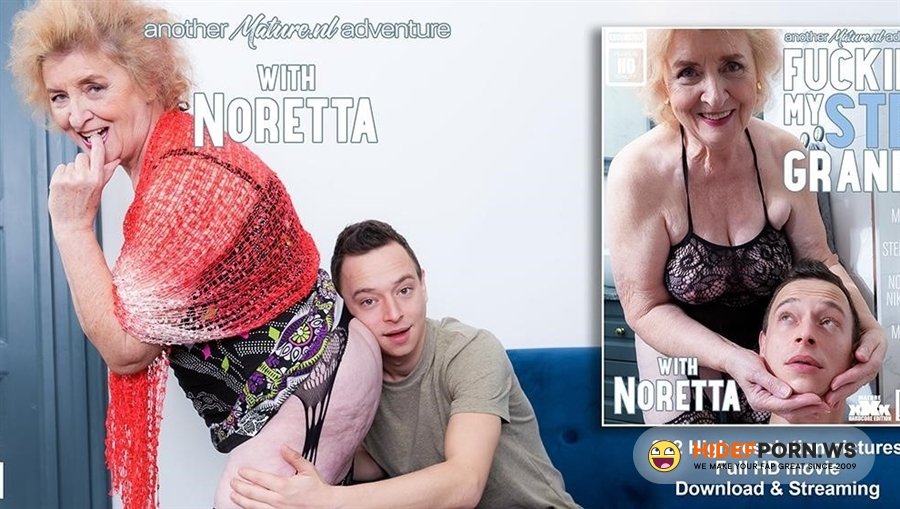 Mature - Nikki Nuttz - Toyboy Loves Fucking His Shaved 72 Year Old Stepgrandma Noretta On Her Couch [2023/FullHD]