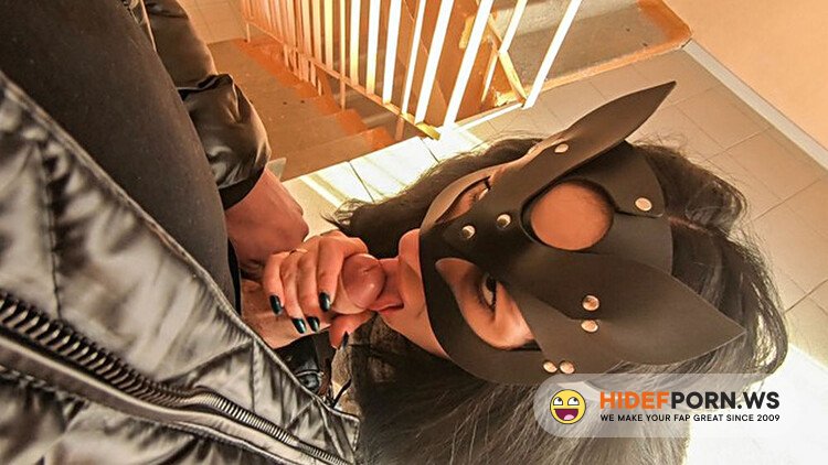 PornHub.com - Risky Blowjob On Stairs Of The Mall [FullHD 1080p]