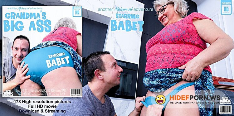 Mature.nl - Babet (62), Roberto (35) - Curvy Big breasted and big booty Grandma Babet gets fucked! [Full HD 1080p]