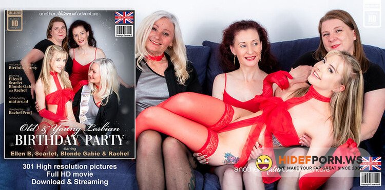 Mature.nl - Blonde Gabie (EU) (25), Ellen B. (EU) (53), Rachel (EU) (51), Scarlet (EU) (48): Old and young lesbians Scarlet, Ellen B, Rachel and Blonde Gabie get pussylicking wild [FullHD 1080p]
