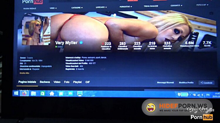 PornHub - Very Myller - POV-Vediamo Quanto Ci Metti a Togliere Lo Sguardo Dal Pc?!?Italiano [FullHD 1080p]