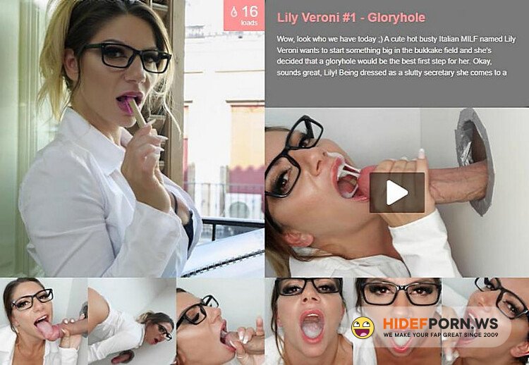 PremiumBukkake.com - Lily Veroni #1 Gloryhole + BTS [FullHD 1080p]