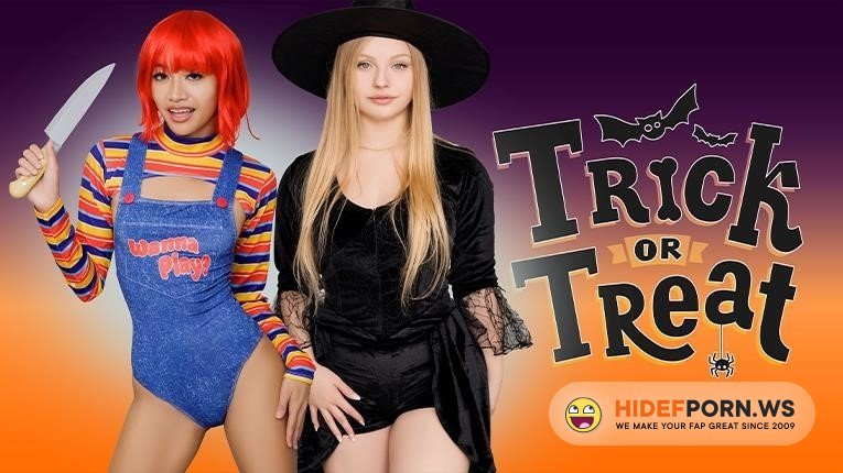 DadCrush - Jade Kimiko, Kylie Shay - Trick Or Threesome [2023/SD]