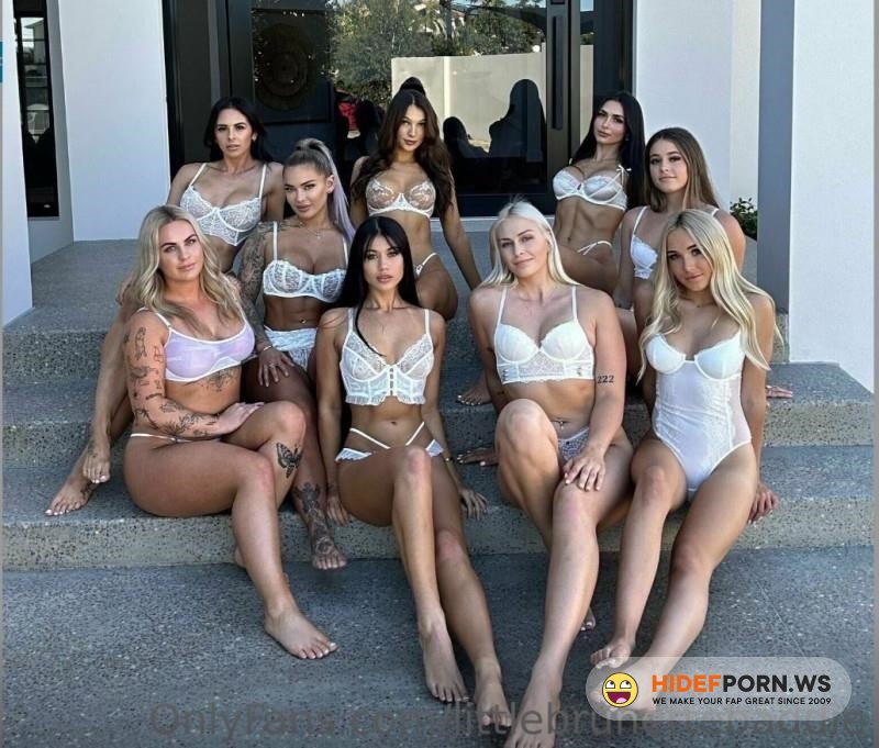 Onlyfans - Bridget Jean, PiaPowa, GraceWearsLace, Minki Minna, Caryn Beaumont, Hayley Davies, Skye Louise, KenzUnhinged - 8 Girl Orgy [2023/SD]