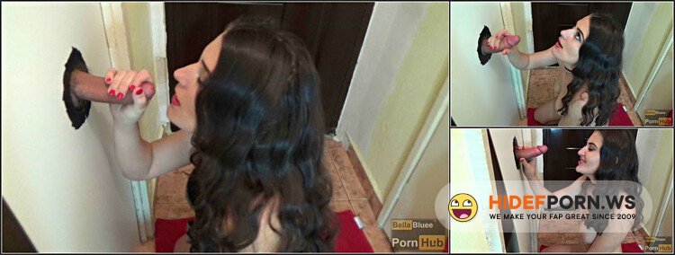 Bella Bluee - GloryHole Petite Teen Takes Huge Facial [FullHD 1080p]
