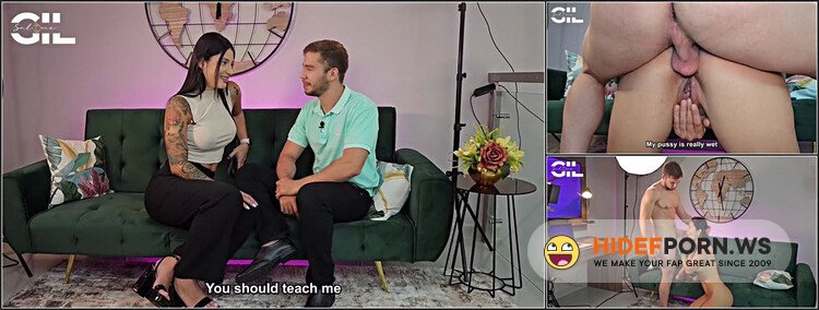 Salome Gil - I Interview An Inexperienced Porn Actor And I Convince Him To Fuck And He Ends Up Fillin -Salome Gil [FullHD 1080p]