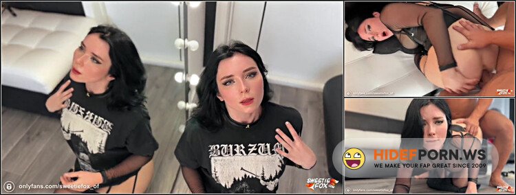 SweetieFox Anal Hard Fuck With Black Metal Beauty In Stockings And Facial POV [FullHD 1080p]