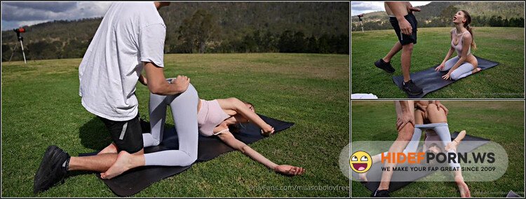 Onlyfans - MilaKittenX Outdoor Yoga Sex Tape Video Leaked [FullHD 1080p]