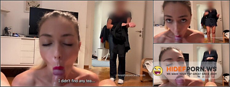 Anastasia Ocean - My Mom Caught Me Giving a Blowjob To My Boyfriend. We Were Talking And She Watched And He Cum. [FullHD 1080p]