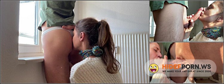lexieXmarc - Huge Cumshot After Rimjob And Blowjob - Cute Milf - Amateur Rimjob [FullHD 1080p]