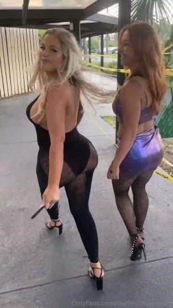 OnlyFans - Kayla Jade East, Eden Lux - Public Restroom Threesome With Fleshmechanic19 [2023/SD]
