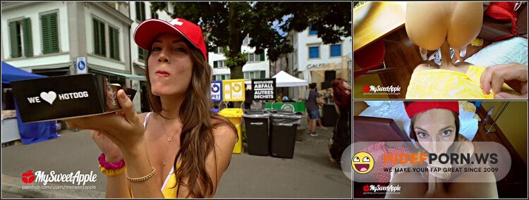 MySweetApple - Fucking At Street Parade And 2 Fans Caught And Recorded Us - MySweetApple [FullHD 1080p]