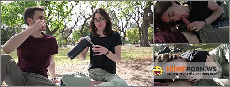 John and Sky - How Does a Day At The Park End Up With a Public Blowjob? - Cute Teen Swallows Cum [FullHD 1080p]