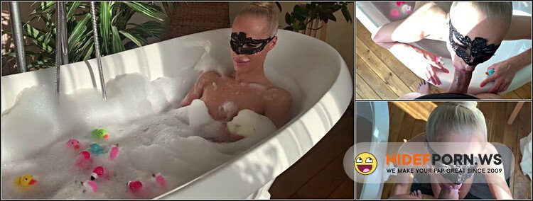 Saliva Bunny - Amateur POV Blowjob From Teen Blonde Saliva Bunny | Piss In Mouth Play | Deepthroat | Dirty Talking [FullHD 1080p]