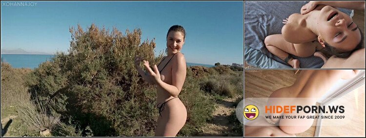 XoHannaJoy - Deepthroat On a Public Beach And Hot Sex At Home [FullHD 1080p]