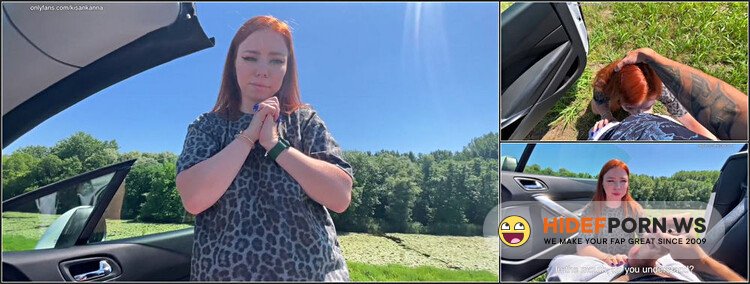 Sex IN PUBLIC! DEEPTHROAT In Convertible And RIDING Big Dick [FullHD 1080p]