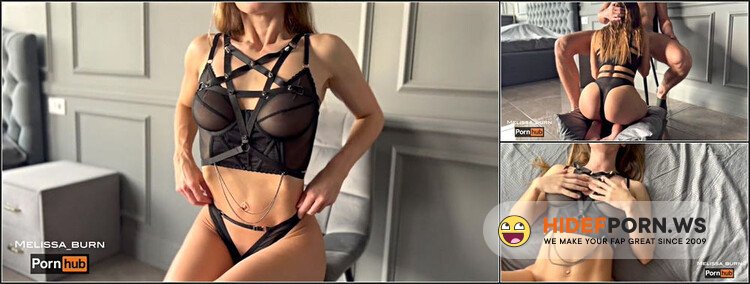 Melissa Burn - Sensual Brunette Teases With Her Beauty And Great Blowjob And Then Gets Fucked Gorgeous On a Chair [FullHD 1080p]