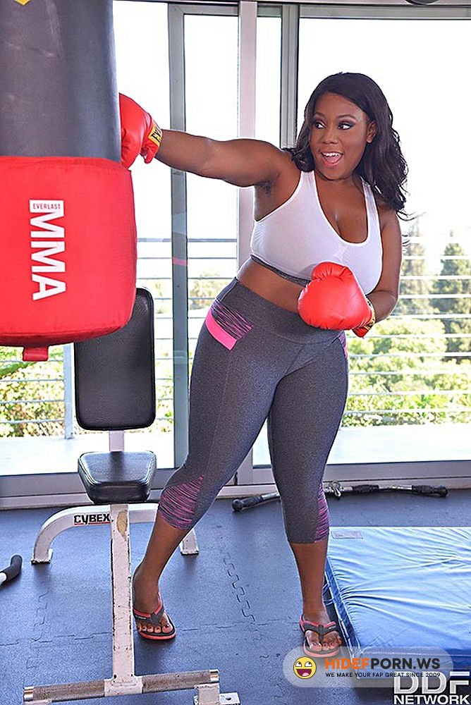 DDFBusty / DDFNetwork - Ms.Yummy - Big Ass Workout Porn: Busty Black Babe Fucked Hard At Gym [Full HD 1080p]