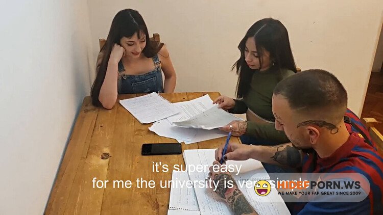 ME COJO A DOS PUTITAS ARGENTINAS QUE NO LES GUSTA ESTUDIAR - Sofi Indivar La Sicaria [FullHD 1080p]