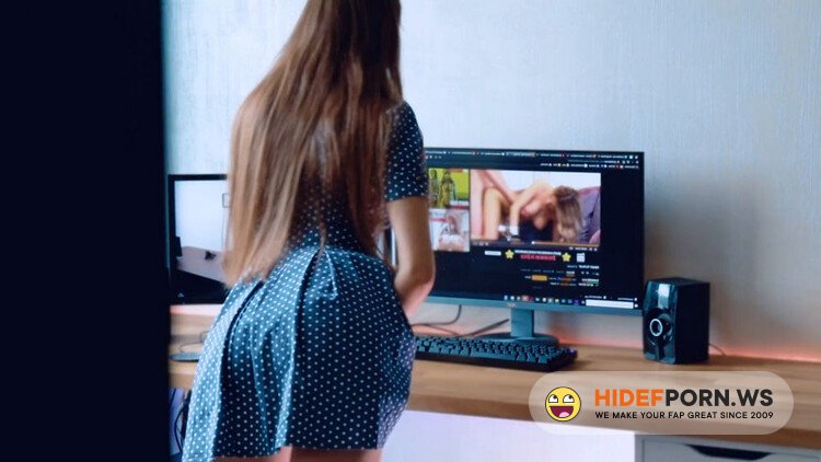 Caught My Schoolgirl Stepsis Watching Porn And Came On Her Face [FullHD 1080p]